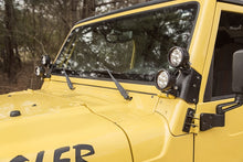 Load image into Gallery viewer, Rugged Ridge Jeep Wrangler TJ/LJ 3.5in Round Dual A-Pillar LED Kit