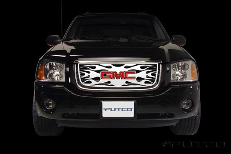 Putco GMC Envoy w/ Logo CutOut Flaming Inferno Stainless Steel Grille