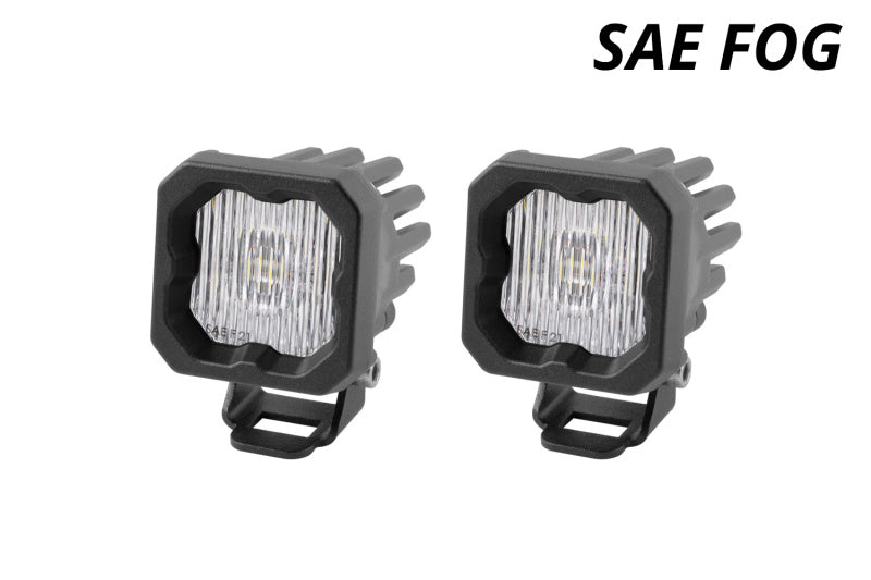 Diode Dynamics Stage Series C1 LED Pod - White SAE Fog Standard ABL (Pair)