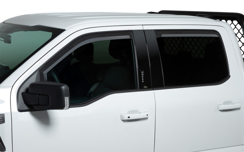 Putco 19-21 Chevy Silverado 1500 - Double Cab Element Matte Black Window Visors (Set of 4)