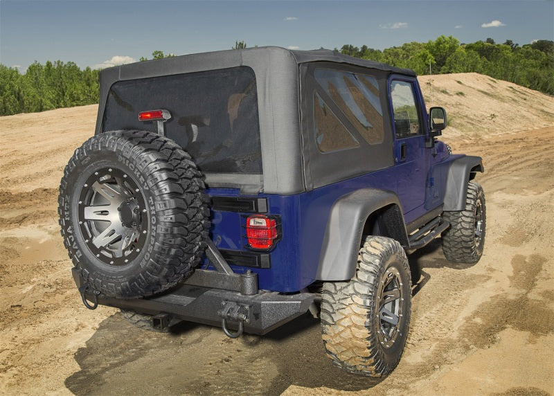 Rampage Jeep Wrangler(TJ) Unlimited OEM Replacement Soft Upper Doors - Black Denim