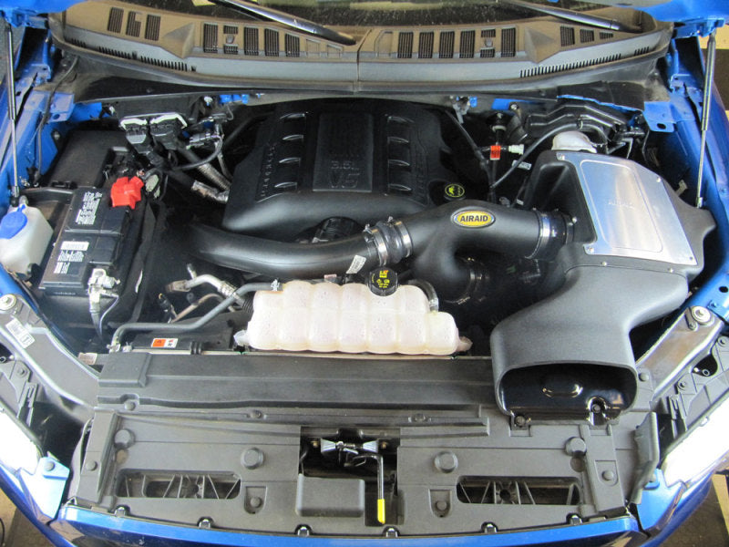 Airaid 2015+ Ford F-150 2.7L/3.5L EcoBoost Cold Air Intake System w/ Black Tube (Dry/Red)