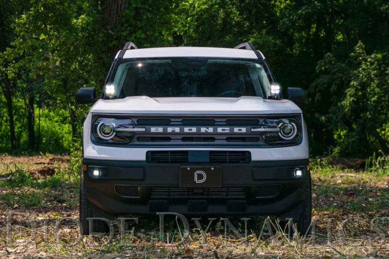 Diode Dynamics 2021 Ford Bronco Sport Stage Series 2in LED Ditch Light Kit- White Combo