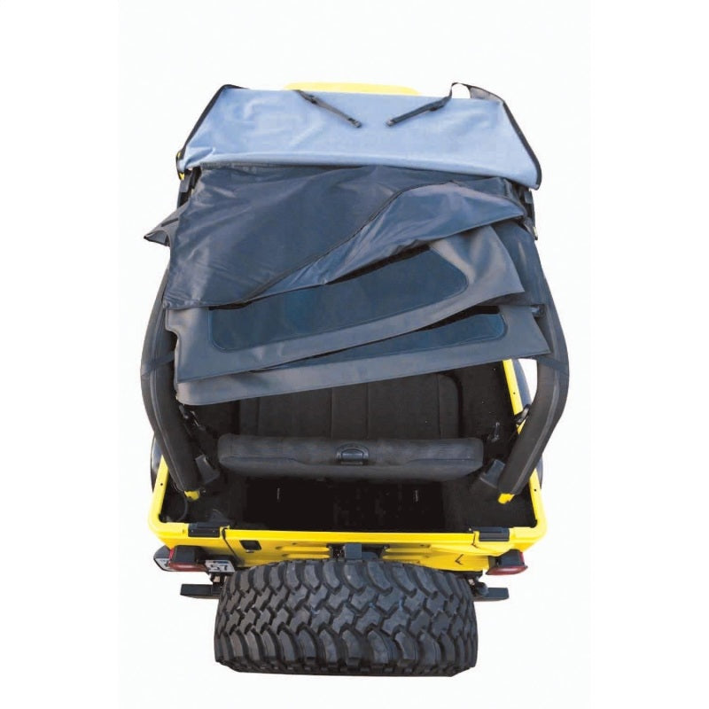 Rampage Jeep Wrangler(TJ) Excludes LJ Unlimited Frameless Soft Top Kit - Black Diamond