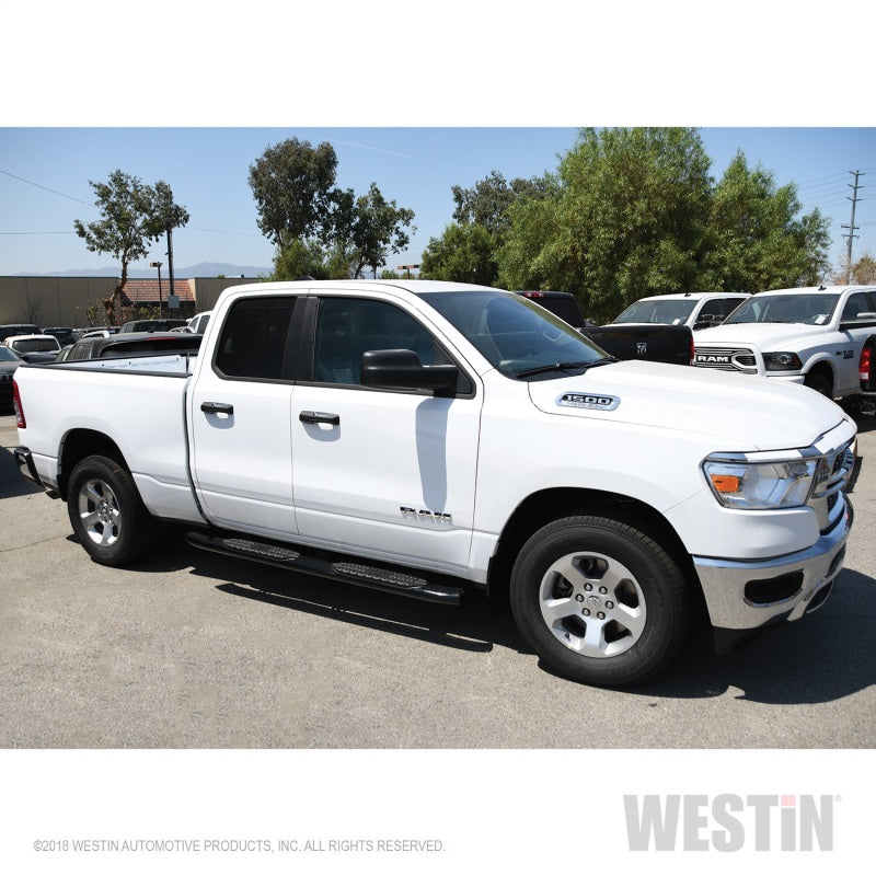 Westin Ram 1500 Quad Cab (Excl Classic) PRO TRAXX 5 Oval Nerf Step Bars - Black