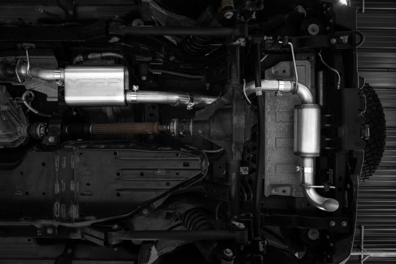 MBRP Ford Bronco 2.3L/2.7L Aluminized Steel 3in Cat-Back, Single High Clearance Rear Exit