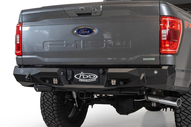 Addictive Desert Designs 2021+ Ford F-150 Stealth Fighter Rear Bumper w/ Back up Sensors