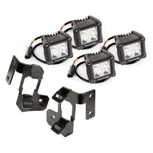 Load image into Gallery viewer, Rugged Ridge Jeep Wrangler JK Black Dual Cube A-Pillar Light Mount Kit