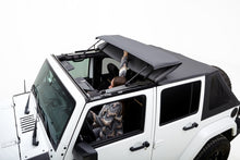 Load image into Gallery viewer, Rugged Ridge Jeep Wrangler JKU 4 Dr Black Diamond Stitch Cloth Voyager Top