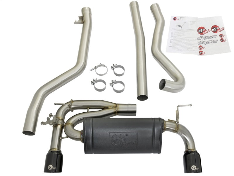 aFe MACHForce XP Exhausts Cat-Back SS 2016+ BMW 340i/iX 440i/iX (F3X) L6-3.0L (B58) w/Black Tips