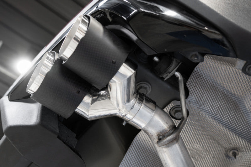 MBRP Ford Explorer ST 3.0L EcoBoost Dual Rear Exit Axle Back w/ Quad Carbon Fiber Tips - T304