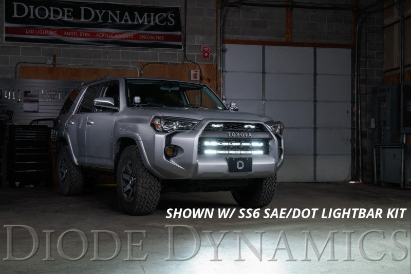 Diode Dynamics 14-19 Toyota 4Runner SS30 Dual Stealth Lightbar Kit  - Amber Driving