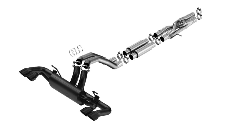 Borla 21-22 Jeep Wrangler Rubicon 392 6.4L V8 AT 4WD 4DR S-Type Cat-Back Exhaust - Coated Black