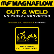 Load image into Gallery viewer, MagnaFlow Conv Univ 2.5in Inlet/Outlet Center/Center Round 11in Body L x 5.125in W x 15in Overall L