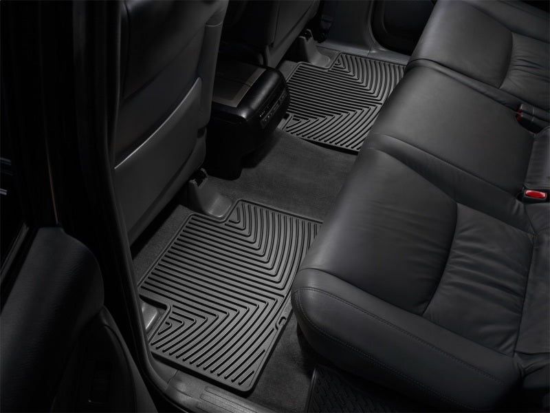 WeatherTech Toyota Tacoma Crew Cab Rear Rubber Mats - Black