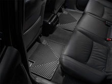 Load image into Gallery viewer, WeatherTech Toyota Tacoma Crew Cab Rear Rubber Mats - Black