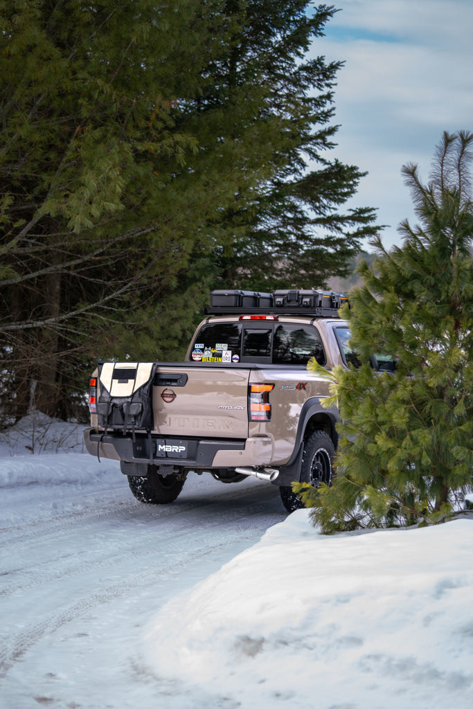 MBRP Nissan Frontier 3.8L 3in Tip 3in Cat Back Single Side Exit Street Profile - Aluminized