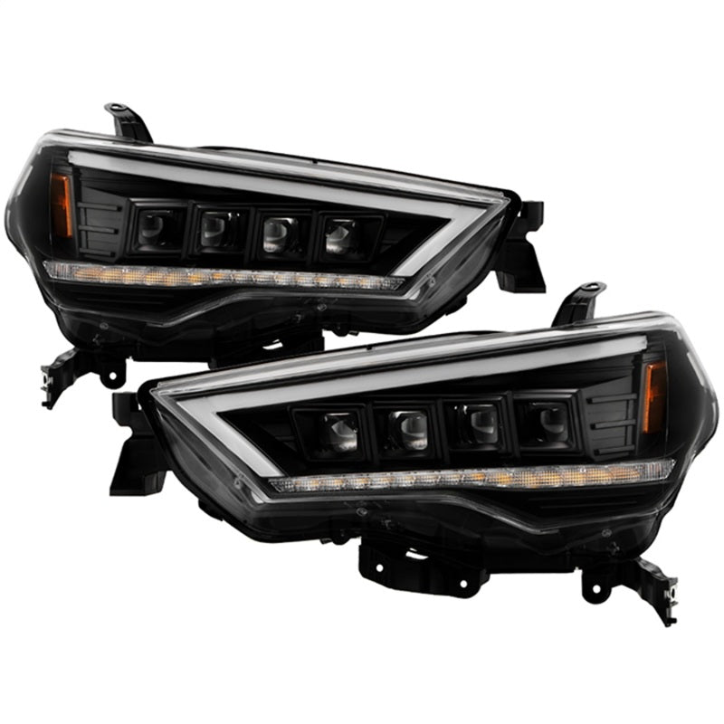 Spyder Apex 14-20 Toyota 4Runner High-Power LED Module Headlights - Black (PRO-YD-T4R14AP-SEQ-BK)
