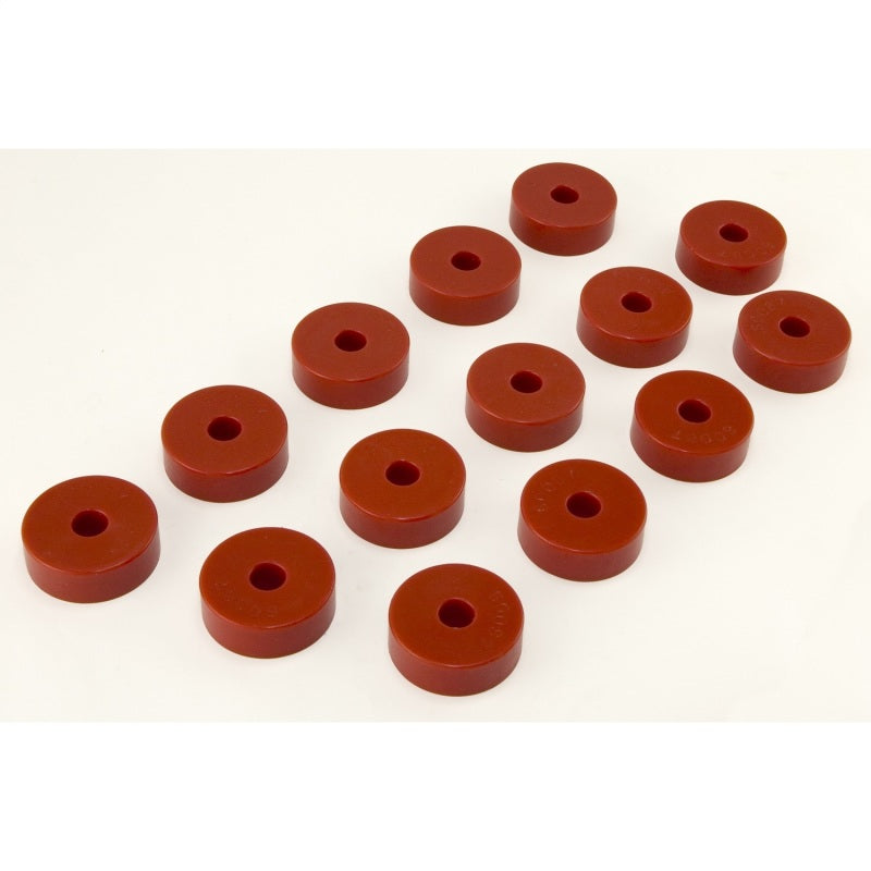Rugged Ridge Body Mount Kit Red CJ 14 Pieces