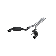Load image into Gallery viewer, MBRP Ford Mustang GT 5.0 3in Cat Back Dual Split Rear Street Version 4.5in Tips - Black Coated