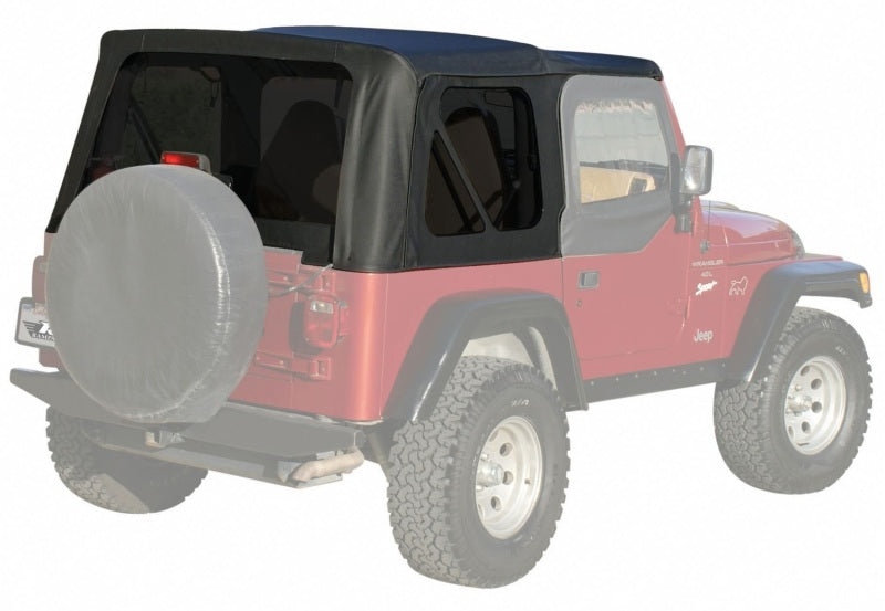 Rampage Jeep Wrangler(TJ) OEM Replacement Top - Black Denim