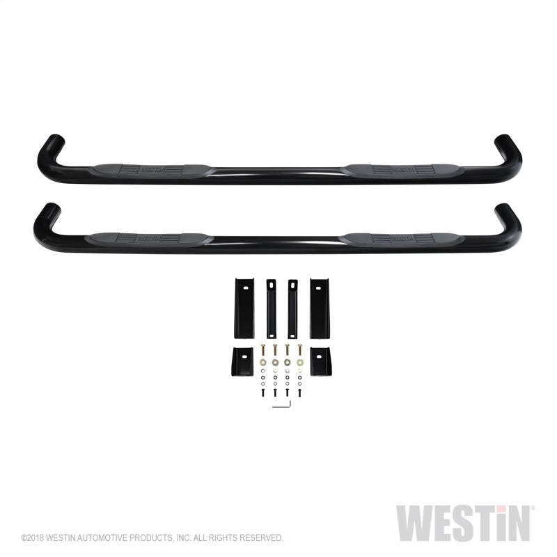 Westin Chevrolet Silverado/Sierra 1500 Crew Cab E-Series 3 Nerf Step Bars - Black