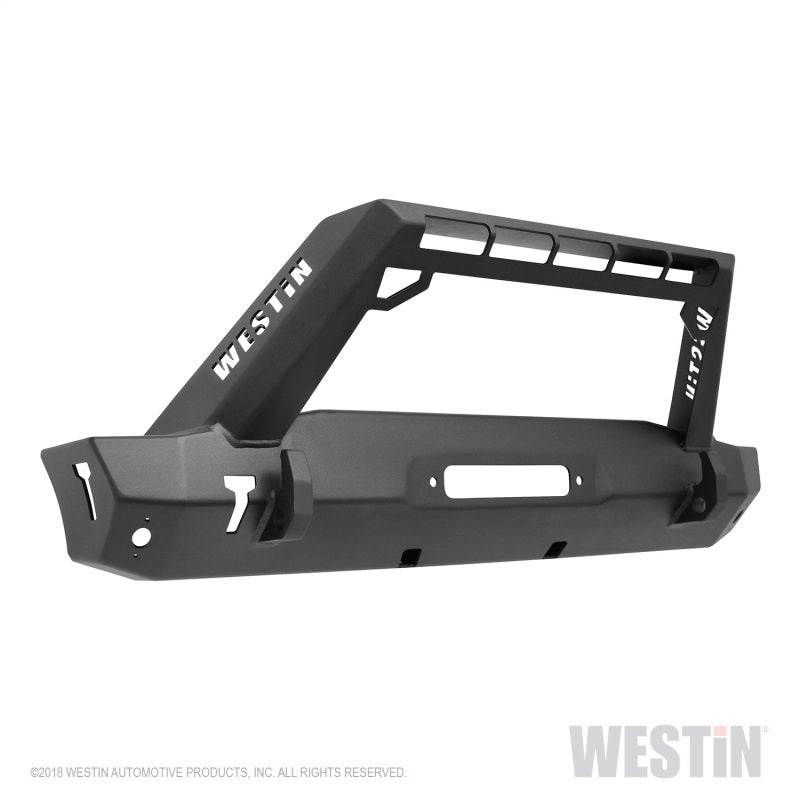 Westin 18+ Jeep Wrangler JL Stubby Front Bumper - Textured Black