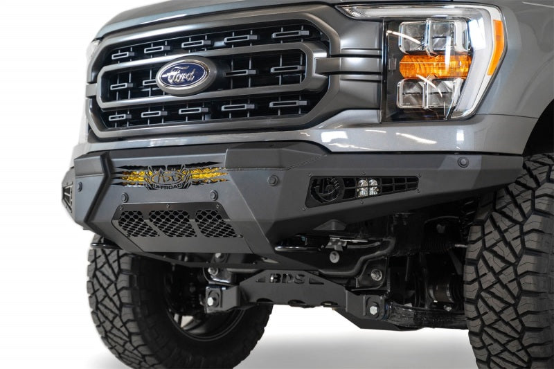 Addictive Desert Designs 2021+ Ford F-150 HoneyBadger Front Bumper w/ Top Hoop