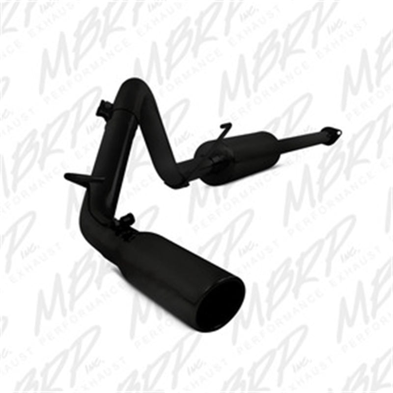 MBRP Toyota Tacoma 4.0L EC/CC Cat-Back Single Exit AL - Black