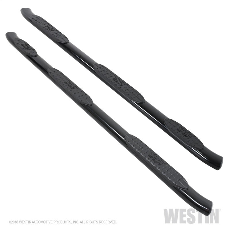 Westin Chevrolet Silverado Crew Cab w/ 6.5ft Bed PRO TRAXX 5 W2W Oval Nerf Step Bars - Black