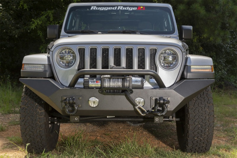 Rugged Ridge Spartan Front Bumper HCE W/Overrider Jeep Wrangler JL/JT