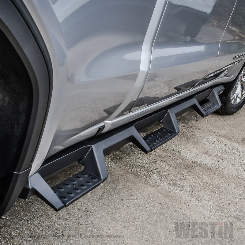 Westin 19+ GMC Sierra 1500 CC 6.5ft Bed (Excl. 2019 Ltd/LD) HDX Drop W2W Nerf Step Bars - Tex. Blk