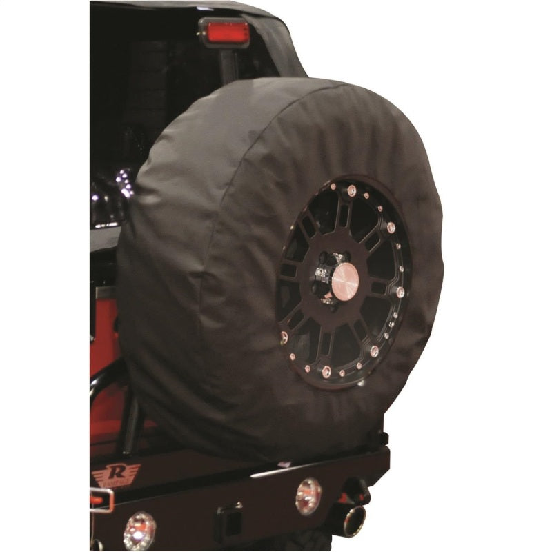 Rampage Universal Tire Cover With 17 Inch Window - Black Diamond