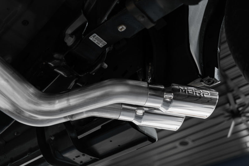 MBRP Ford F150 T409 Pre-Axle 4in OD Tips Dual Outlet 3in Cat Back Exhaust