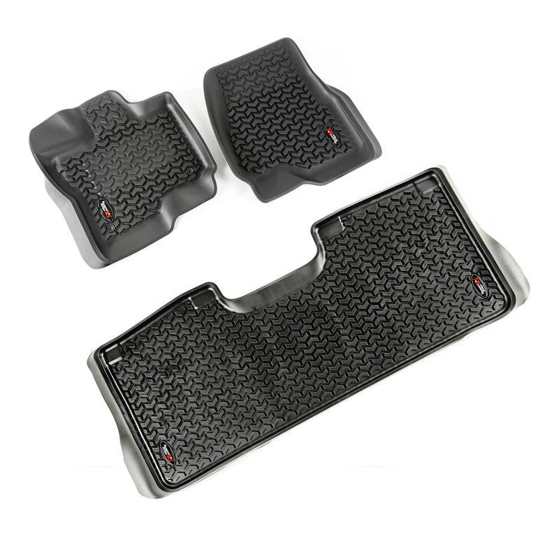 Rugged Ridge Floor Liner Front/Rear Black Ford F-150 / Raptor