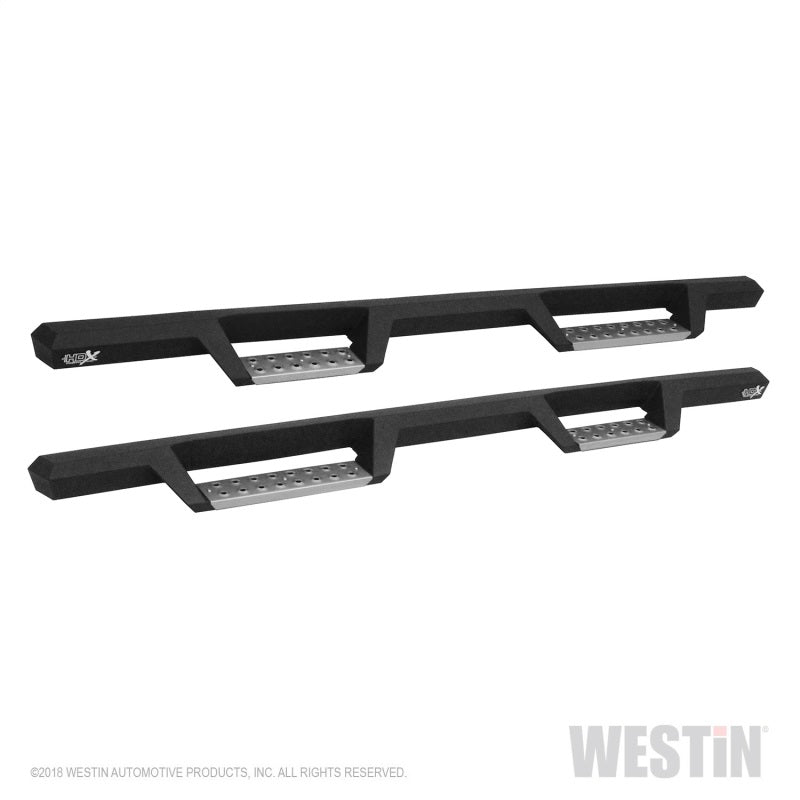 Westin Ford F-250/350/450/550 Super Cab HDX Stainless Drop Nerf Step Bars - Tex. Blk