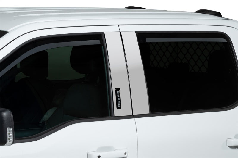Putco 2021 Ford F-150 - Super Crew / Super Cab / Reg Cab Element Chrome Window Visors (Front Only)