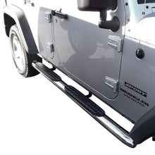 Load image into Gallery viewer, Westin Jeep Wrangler Unlimited PRO TRAXX 4 Oval Nerf Step Bars - SS