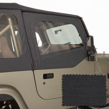 Load image into Gallery viewer, Rugged Ridge Upper Soft Door Kit Black Diamond Jeep Wrangler YJ
