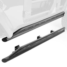 Load image into Gallery viewer, Go Rhino Jeep Wrangler JKU 4dr Xtreme Frame Mount Sliders - Tex. Blk