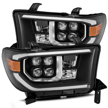 Load image into Gallery viewer, AlphaRex 07-17 Toyota Tundra NOVA LED Proj Headlights Black w/ Activ Light/Seq Signal/DRL