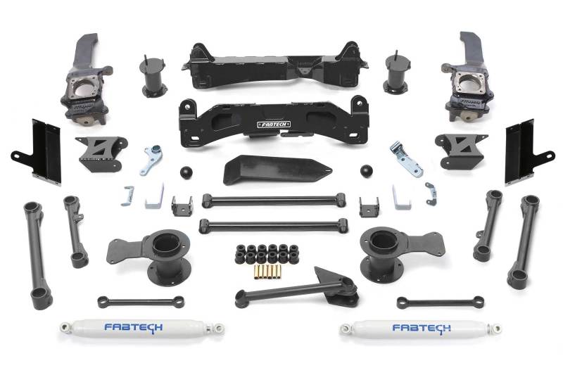 Fabtech 10-17 Toyota 4Runner 4WD 6in Basic Sys w/Perf Shks