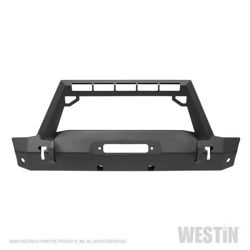 Westin 18+ Jeep Wrangler JL Stubby Front Bumper - Textured Black