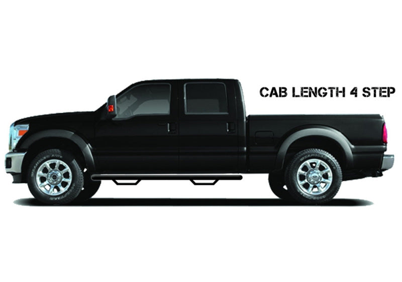 N-Fab Nerf Step 15-17 Chevy-GMC 2500/3500 Double Cab - Tex. Black - Cab Length - 3in