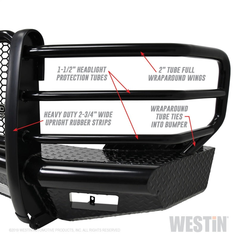 Westin 11+ Chevrolet Silverado 2500/3500 HDX Bandit Front Bumper - Blk