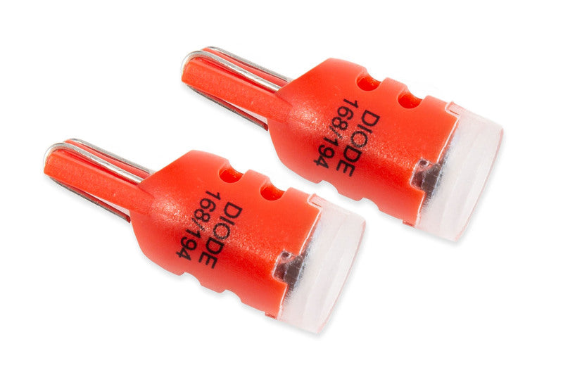 Diode Dynamics 194 LED Bulb HP3 LED - Red Short (Pair)