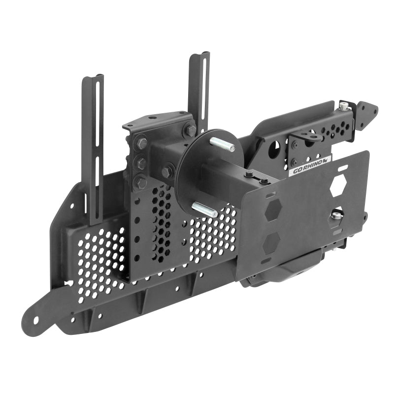 Go Rhino Jeep Wrangler JL/JLU Body Mount Spare Tire Carrier - Tex. Blk