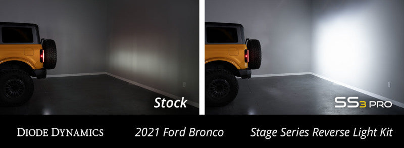 Diode Dynamics 21-22 Ford Bronco SS3 Sport Stage Series Reverse Light Kit