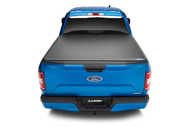 Lund Ford F-150 Styleside (5.5ft. Bed) Hard Fold Tonneau Cover - Black