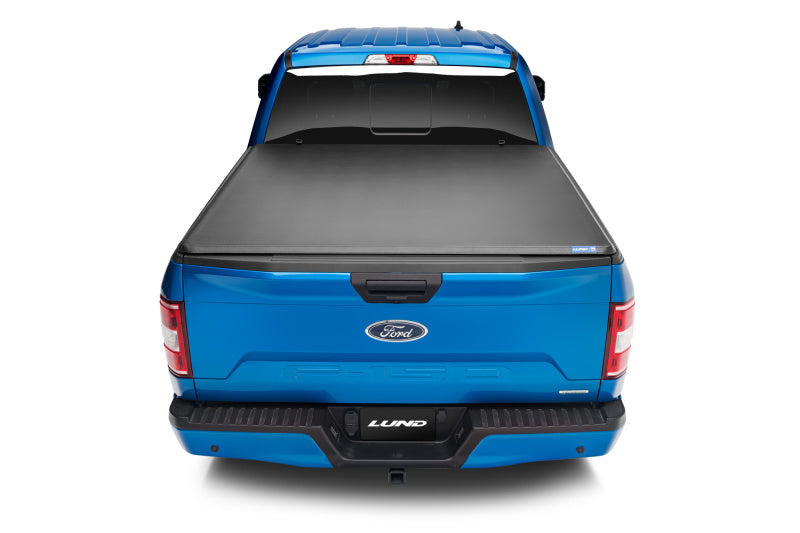 Lund Dodge Ram 1500 Fleetside (6.4ft. Bed) Hard Fold Tonneau Cover - Black
